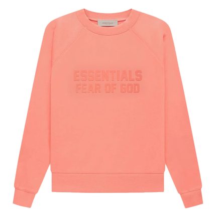 Fear of God Essentials Coral Powder Sweatshirt