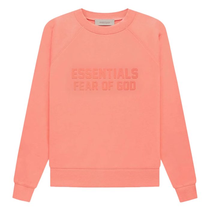 Fear of God Essentials Coral Powder Sweatshirt