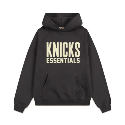 Knicks Essentials hoodie charcoal gray
