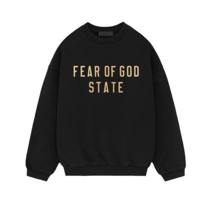 Essentials Fear Of God State Sweatshirt Black
